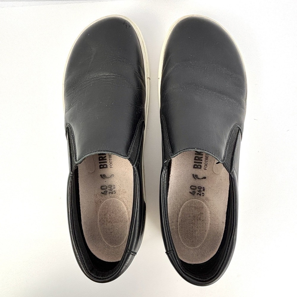 Birkenstock Oswego Slip On Sneakers Black Leather EU 40 US 9-9.5 Portugal - Picture 6 of 13
